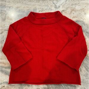 J. Crew Knit Wool Cashmere Blend Off Shoulder Sweater